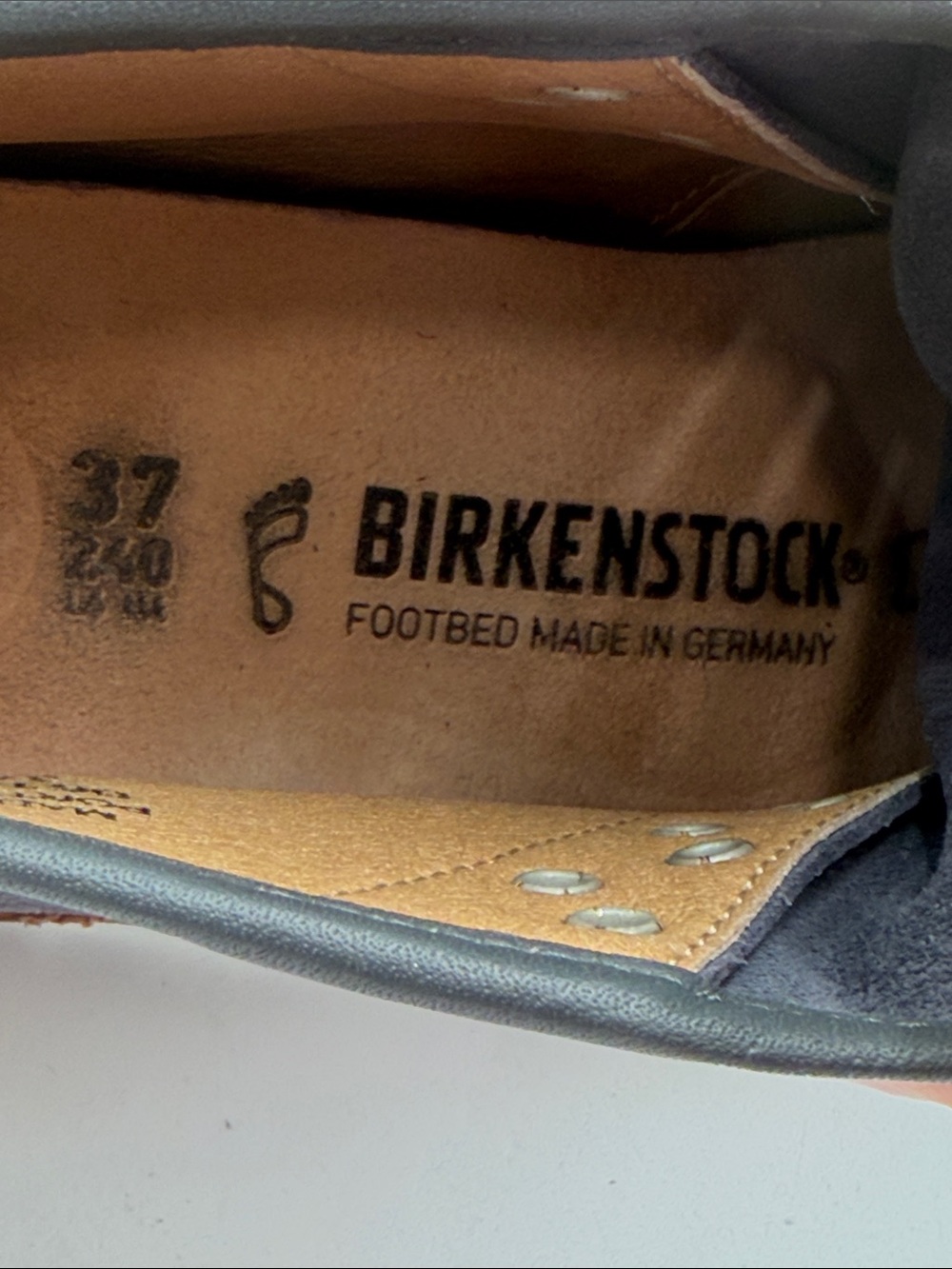 BIRKENSTOCK Atlin sz37 Graphite Suede High-Top Booties with Cork Midsole - Picture 10 of 11